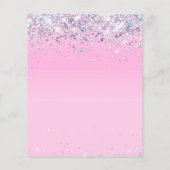 Papier Budget Parties scintillant Sweet 16 Anniversaire F (Dos)