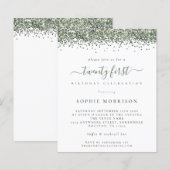 Papier Budget Parties scintillant verte Vingt-et-unième I (Devant / Derrière)