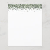 Papier Budget Parties scintillant verte Vingt-et-unième I (Dos)