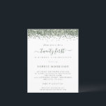 Papier Budget Parties scintillant verte Vingt-et-unième I<br><div class="desc">Un rapport qualité-prix BUDGET alternative sur une taille plus petite 4, 5 x 5, 6" semi-brillant poids 110lbs, qui est d'une épaisseur similaire à une carte postale (cependant ne convient pas à l'utilisation comme carte postale.) VEUILLEZ NOTER qu'il y a UN invitation par feuille. Parties scintillant verte Vingt-et-un Invitation de...</div>