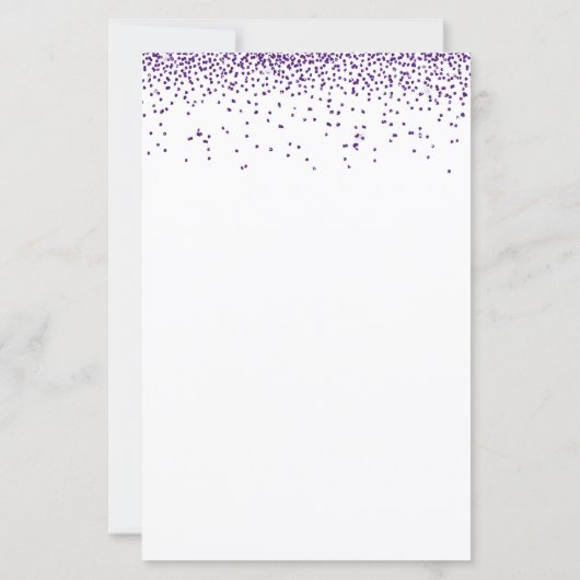 Papier Budget Parties scintillant violet Confetti Mariage (Dos)