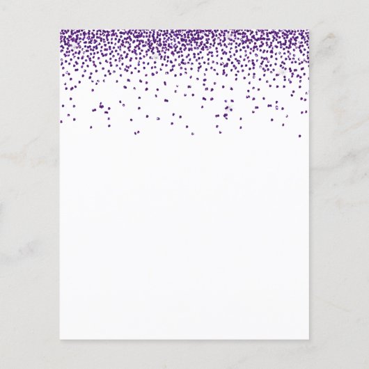 Papier Budget Parties scintillant violet Confetti Mariage (Dos)