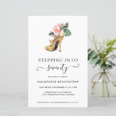 Papier Budget Passe À 70 Talons D'Or Chic Anniversaire (Debout devant)