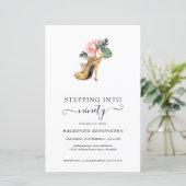 Papier Budget Passe À 90 Talons D'Or Chic Anniversaire (Debout devant)