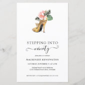 Papier Budget Passe À 90 Talons D'Or Chic Anniversaire (Devant)