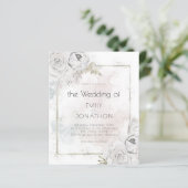 Papier Budget Pastel Florals Aquarelles Mariage Invite (Debout devant)