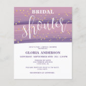 Papier Budget Pastel Mauve Céleste Fête des mariées (Devant)