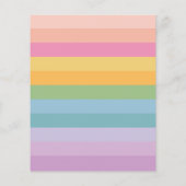 Papier Budget Pastel Stripe Arc-en-ciel violet Fête des m (Dos)