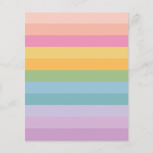 Papier Budget Pastel Stripe Arc-en-ciel violet Fête des m (Dos)