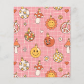 Papier Budget Peace & Love Retro Arch Photo de Noël (Dos)