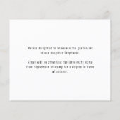 Papier Budget Peace Out 2 Photos 2022 Grad Faire-part (Dos)