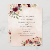 Papier Budget Peach Citrouilles Pays Automne Enregistrer  (Devant / Derrière)