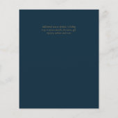 Papier BUDGET Peacock Bleu Or Vert Mariage Invite (Dos)