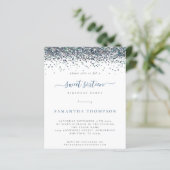 Papier Budget Peacock Blue Parties scintillant Sweet 16 I (Debout devant)