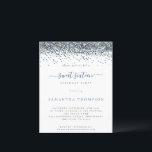 Papier Budget Peacock Blue Parties scintillant Sweet 16 I<br><div class="desc">Peacock Parties scintillant Bleue Douce 16 Invitation. Un prix économique PETIT 4, 5 po x 5, 6 po alternatif. Disponible dans un STOCK CARTE SEMI GLOSS 110 lb qui est l'option par défaut (recommandé pour les invitations), OU un STOCK PAPIER THINNER SATIN FINISH 80 lb (idéal pour les boîtiers). Les...</div>