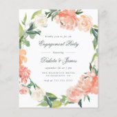 Papier Budget Peony Eucalyptus Green Engagement (Devant)
