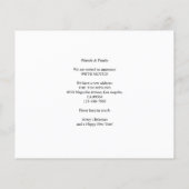 Papier BUDGET Père Noël a un nouveau Stop Weve Moved Phot (Dos)