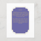 Papier BUDGET Peri Purple Gold MONOCHROME Mariage (Dos)