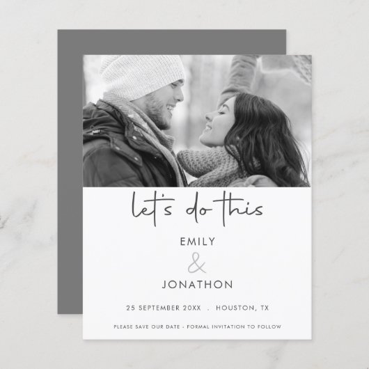 Papier Budget Permet De Faire Cette Photo Monochrome Enre (Devant / Derrière)