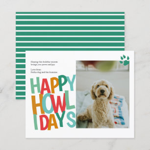 Papier BUDGET Personnalisé Happy Howlidays Chig Christmas