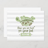 Papier Budget Personnalisé Revenez vite sur pieds (Devant / Derrière)