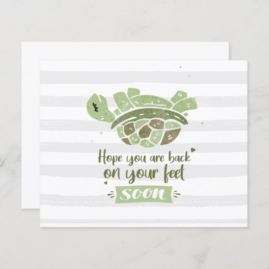 Papier Budget Personnalisé Revenez vite sur pieds (Devant / Derrière)