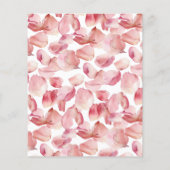 Papier Budget Pétales et Poursuite Invitation à la douche (Dos)