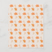 Papier Budget Petit Citrouille Automne Baby shower d'auto (Dos)