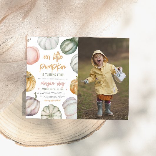 Papier Budget Petit Citrouille Boho Anniversaire Photo