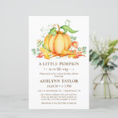 Papier Budget Petit Citrouille Drive Par Baby shower (Debout devant)