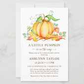 Papier Budget Petit Citrouille Drive Par Baby shower (Devant)