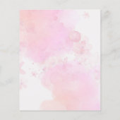 Papier Budget Petit Citrouille rose Floral 1er anniversai (Dos)