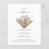 Papier BUDGET Petit Fleur sauvage 1 fête d'anniversaire (Devant)