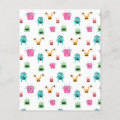 Papier Budget Petit Monster Anniversaire Garçon Halloween (Dos)