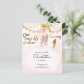 Papier BUDGET Petite Danseuse 1er Anniversaire Ballet Inv (Debout devant)