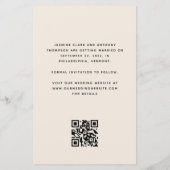 Papier Budget Photo Arch Beige QR Code Enregistrer la dat (Dos)