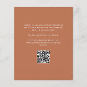 Papier Budget Photo Arch QR Terracotta Enregistrer la dat (Dos)