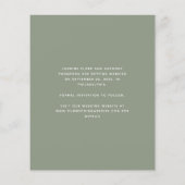 Papier Budget Photo Arche de Script Vert Sauge Save the D (Dos)