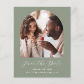 Papier Budget Photo Arche de Script Vert Sauge Save the D (Devant)