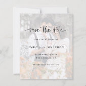 Papier Budget Photo Arrière - plan QR Wedding Enregistrer (Devant)