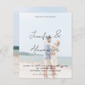 Papier Budget Photo Big Names Vertical Photo Mariage V2 (Devant / Derrière)