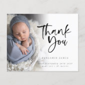 Papier Budget Photo Boy Merci Annonce de naissance (Devant)