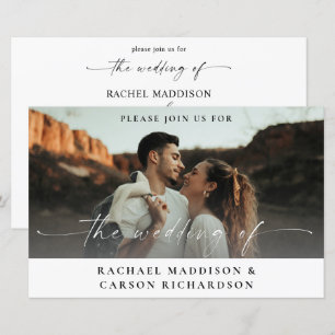 Papier Budget Photo & Calligraphie 3B Horizontal Mariage