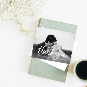Papier Budget Photo Calligraphie noir et blanc 2 Merci