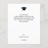 Papier Budget Photo Casquette Calligraphie Merci (Dos)