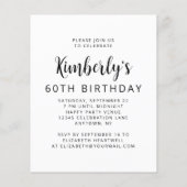 Papier Budget Photo Cheers Black Script 60e anniversaire (Dos)