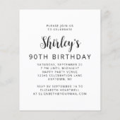Papier Budget Photo Cheers Black Script 90e anniversaire (Dos)