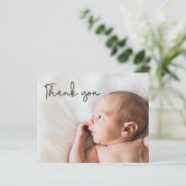 Papier Budget Photo Chic Merci Script Baby boy (Debout devant)