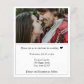 Papier Budget Photo Collage Faire-part de mariage moderne (Dos)