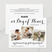 Papier Budget Photo Collage Mariage d'animaux de compagni (Devant / Derrière)